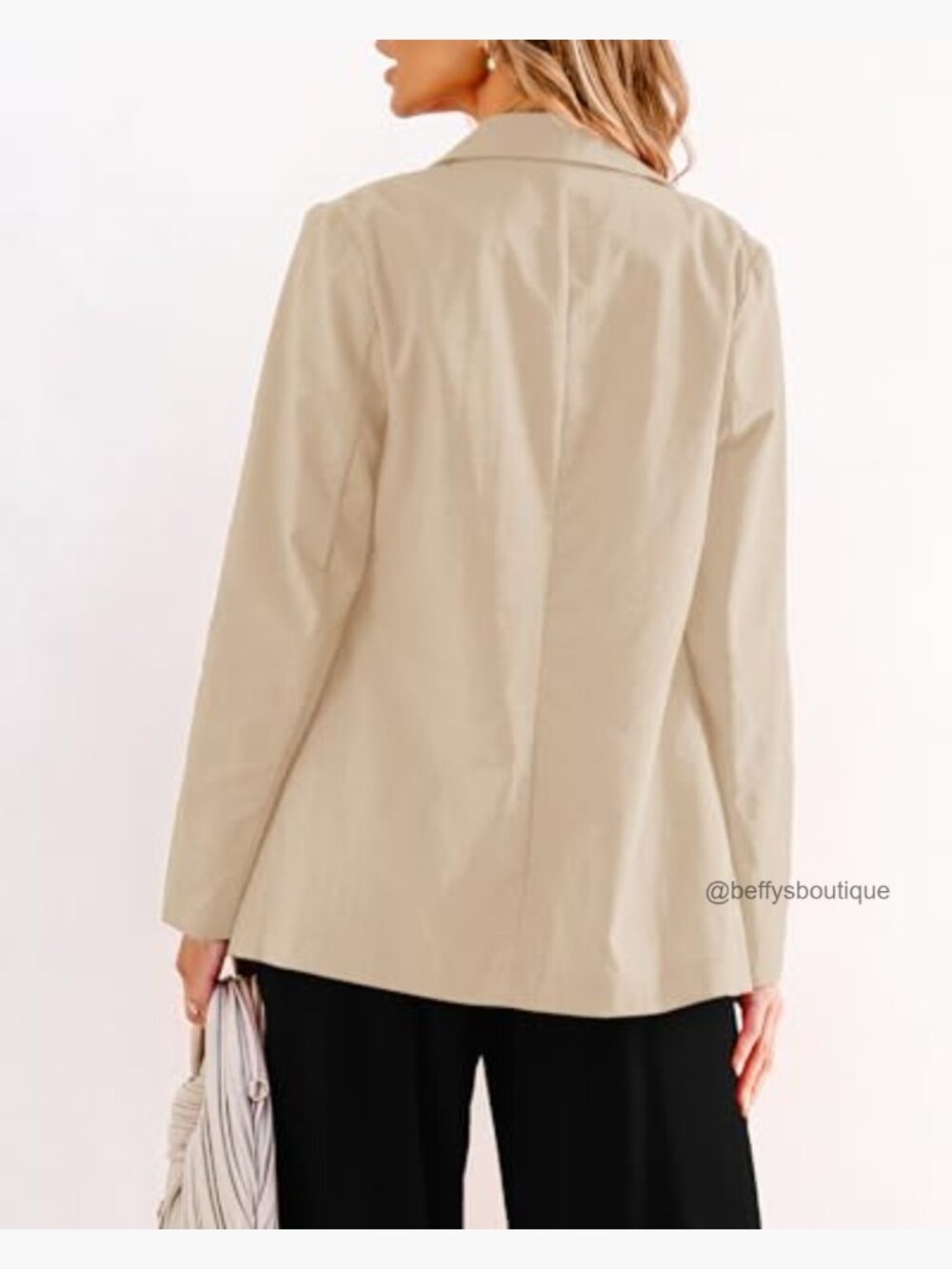 Unlined Linen Blazer Business Casual Lightweight Suit Jacket - Picture 3 of 7